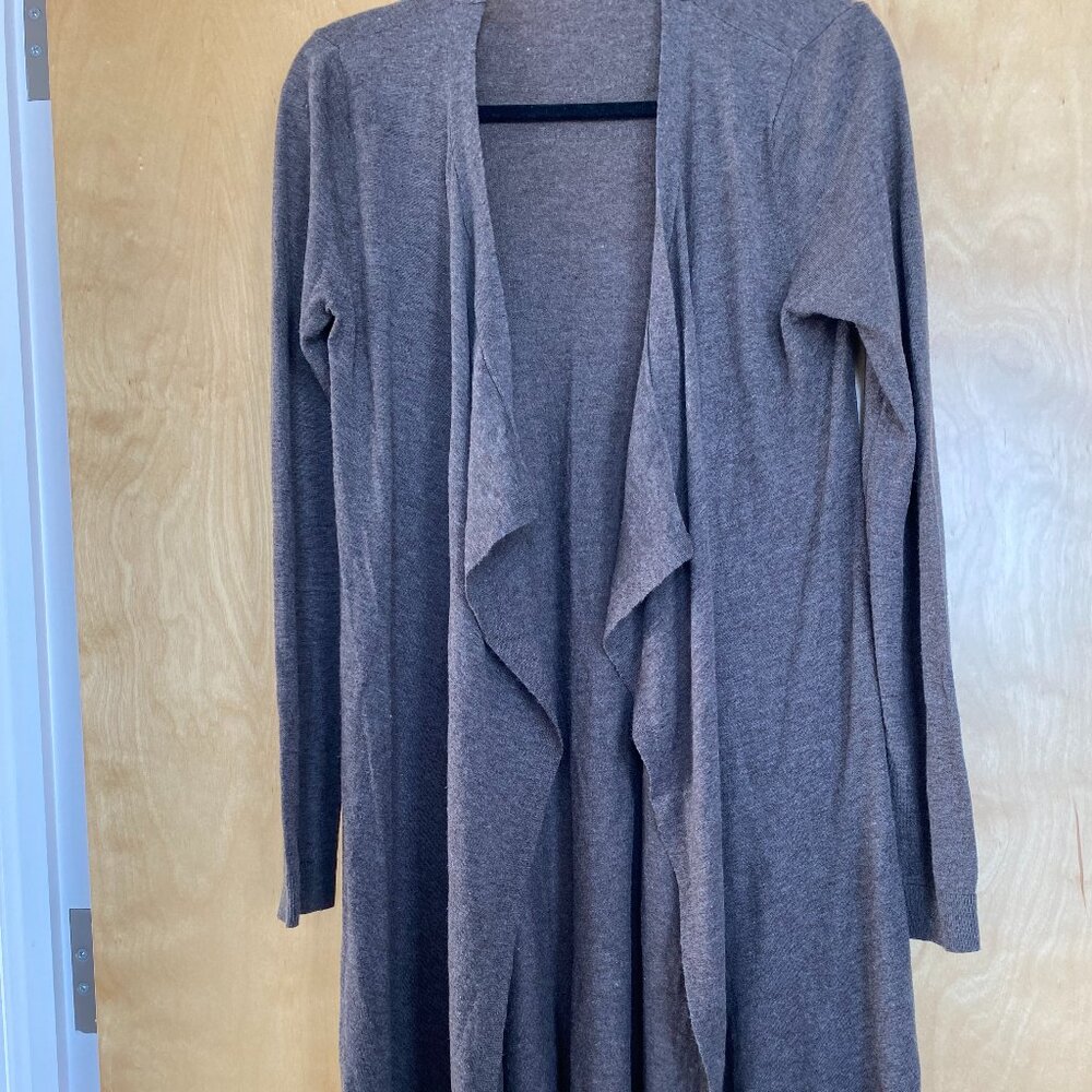 Brown Taupe Waterfall cardigan